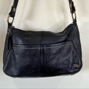 The Sak Boho Black Leather Shoulder Bag, Great Condition